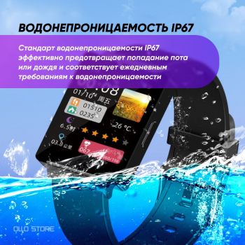 Умные часы KS01 с функцией измерения уровня сахара в крови, давления, ЭКГ. Есть NFC.