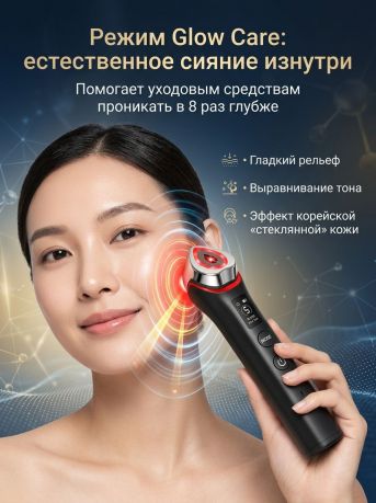 ПРЕМИУМ! Аппарат MEZO для лифтинга и омоложения кожи с микротоками и ABS-технологией против морщин для упругости и эффекта стеклянной кожи.