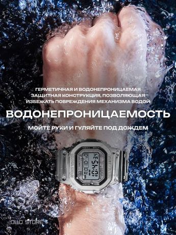 2026 г. Премиальный стиль ретро! Электронные наручные часы. Сталь и водозащита!